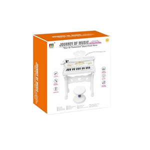 اسباب بازی پیانو طرح دار کودک با صندلی و میکروفون JOURNEY OF MUSIC_اسباب بازی موسیقی